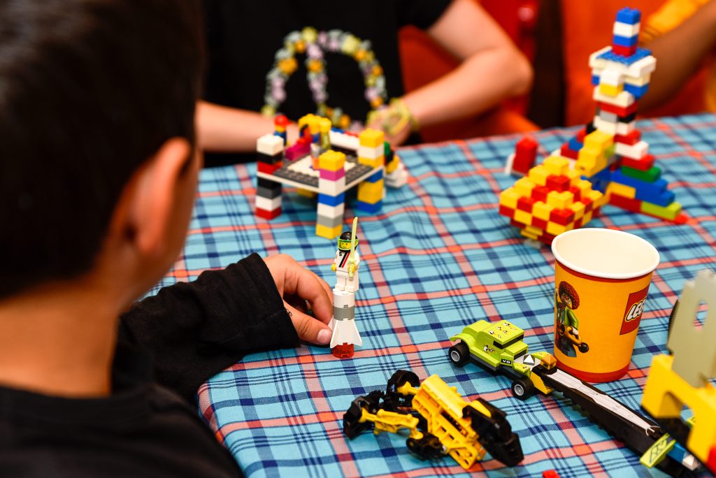 brams bouwstenen kinderfeestje